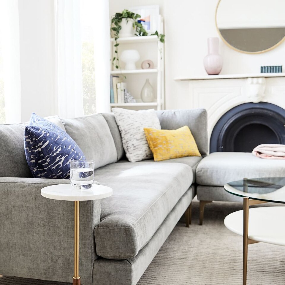 Distressed Cut Velvet Pillow Cover West Elm Australia